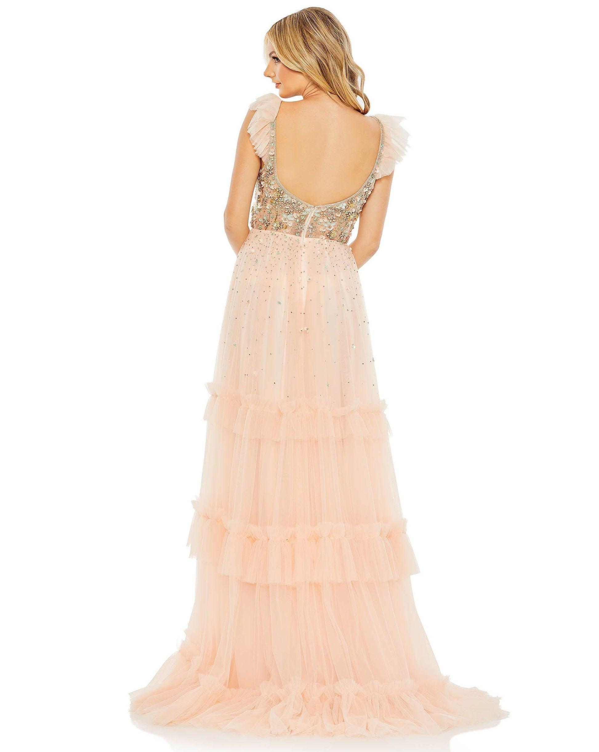 Mac Duggal 50648 Prom Long Cap Sleeve Formal Dress