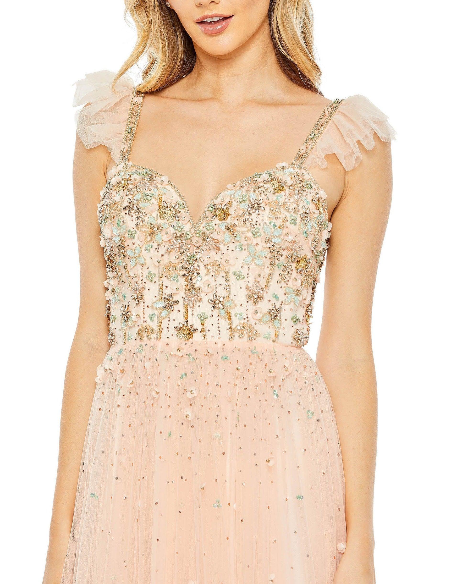 Mac Duggal 50648 Prom Long Cap Sleeve Formal Dress