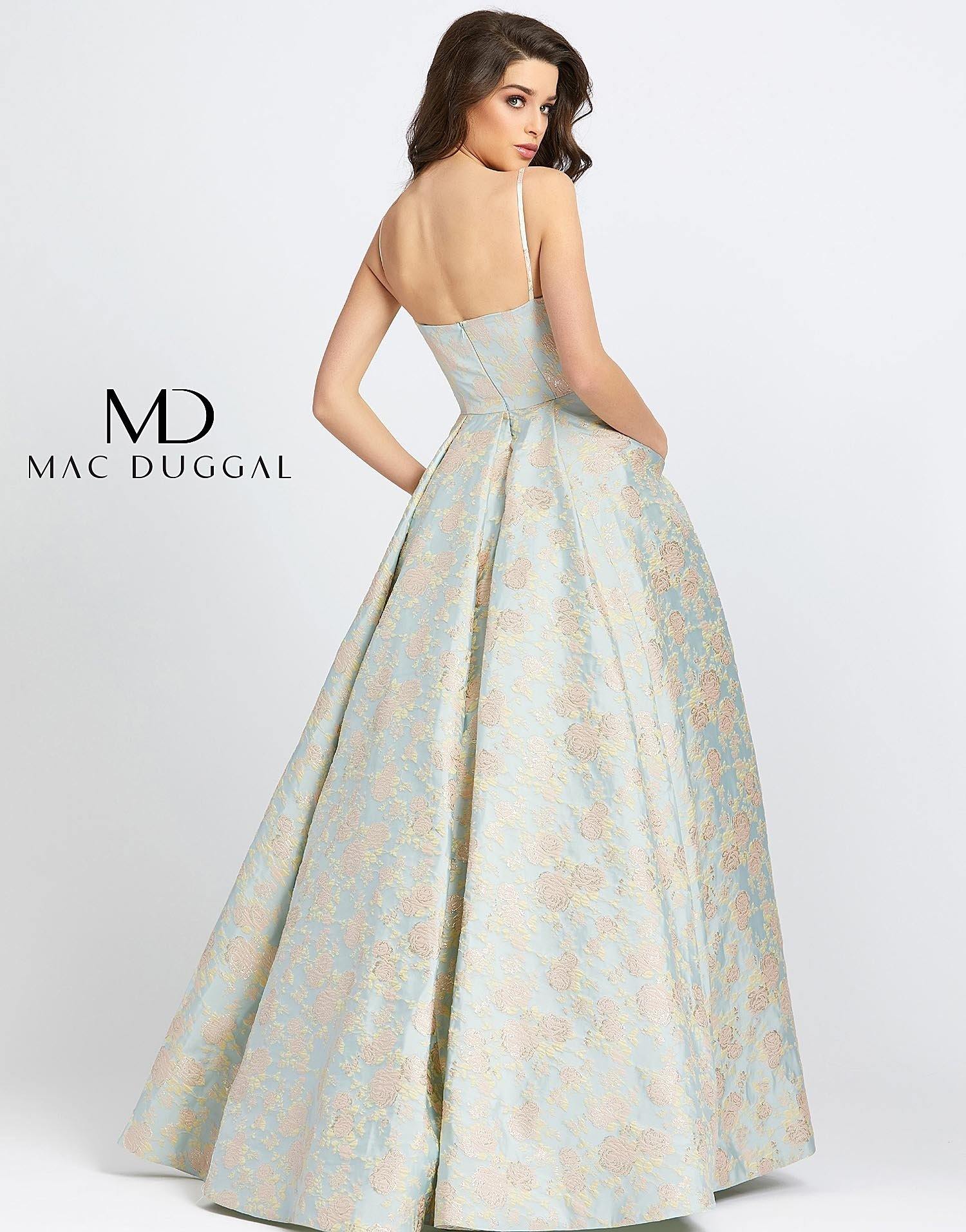 Mac Duggal 26117 Prom Long Floral Ball Gown
