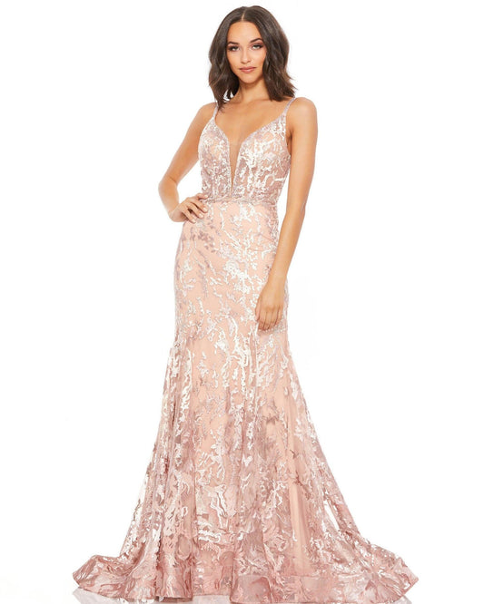 Mac Duggal Prom Long Formal Beaded Dress 79369 - The Dress Outlet