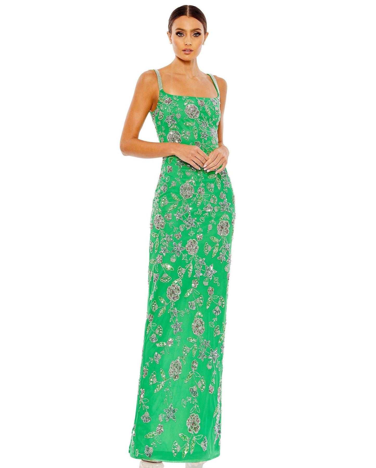 Mac Duggal Prom Long Formal Floral Dress 10808 - The Dress Outlet