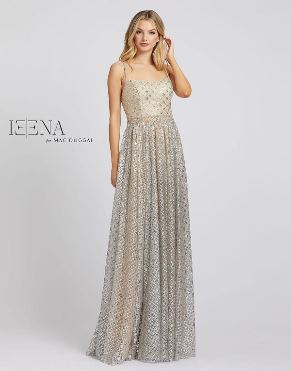 Prom Long Formal Metallic Dress Metallic Fabric Mac Duggal 26294