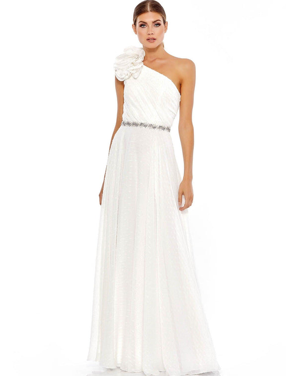 Prom Long Formal Ruffle Dress Ruffled Detail Mac Duggal 49179