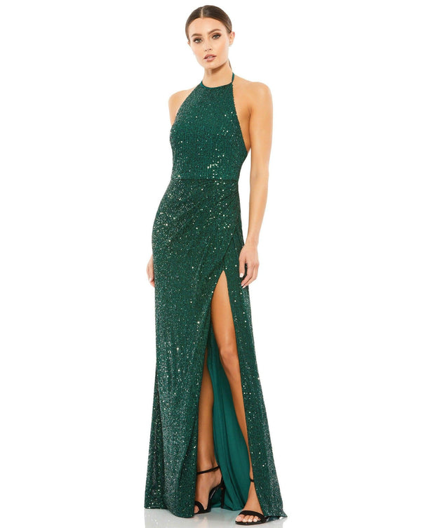 Prom Long Halter Formal Dress Halter Neckline Mac Duggal 26622