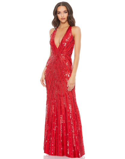 Mac Duggal Prom Long Halter Formal Dress 93560 - The Dress Outlet