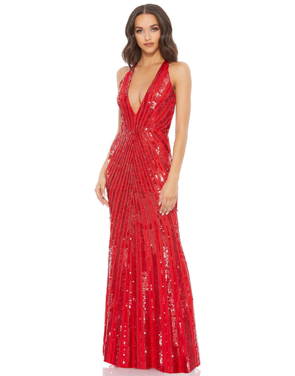 Prom Long Halter Formal Dress Halter Neckline Mac Duggal 93560