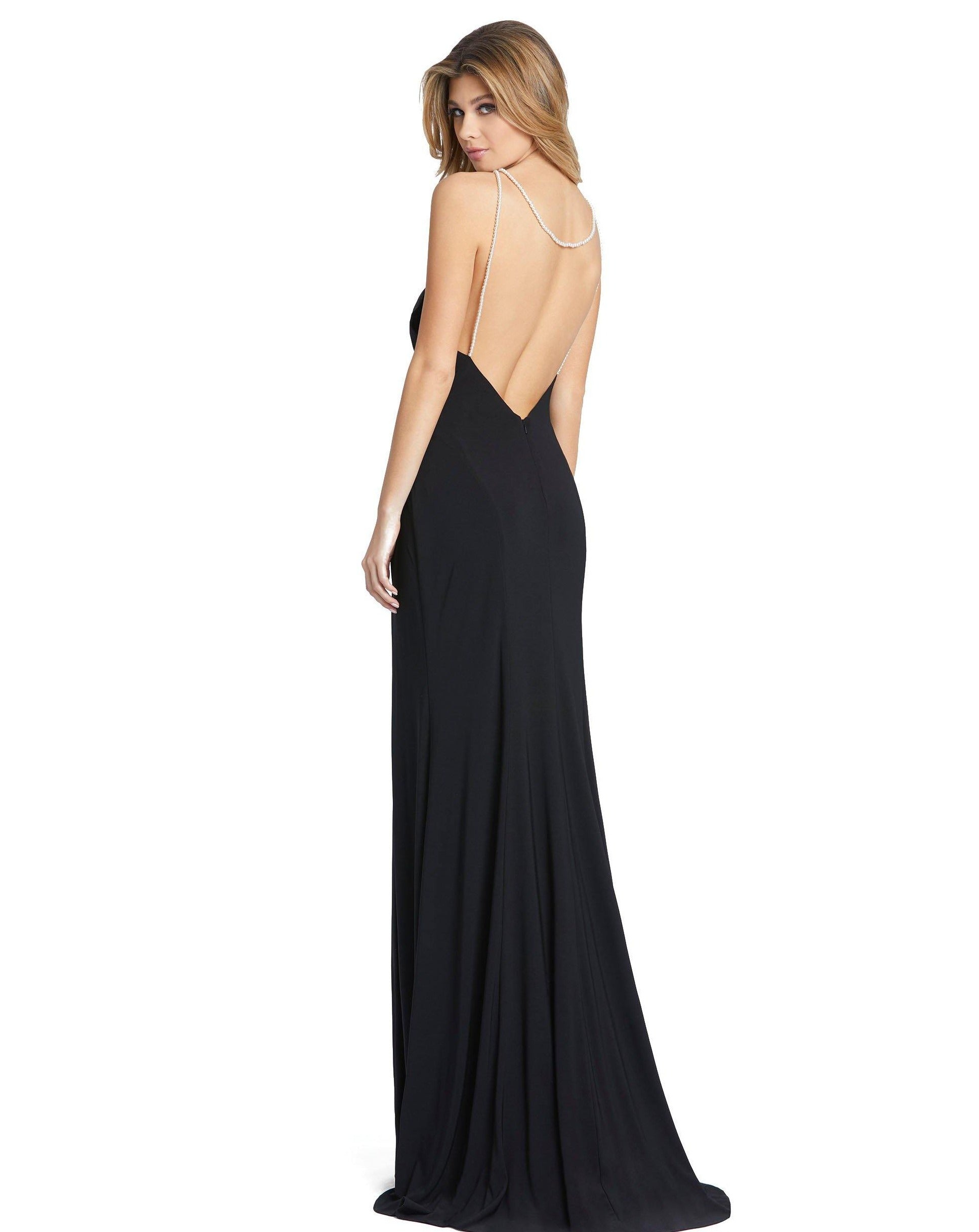 Mac Duggal 26397 Prom Long Halter High Slit Dress