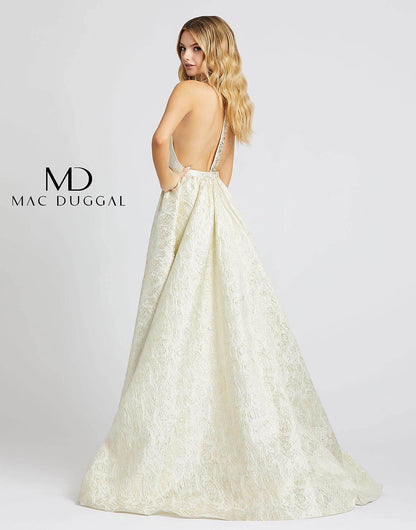 Mac Duggal Prom Long Halter Mermaid Dress 66741M - The Dress Outlet