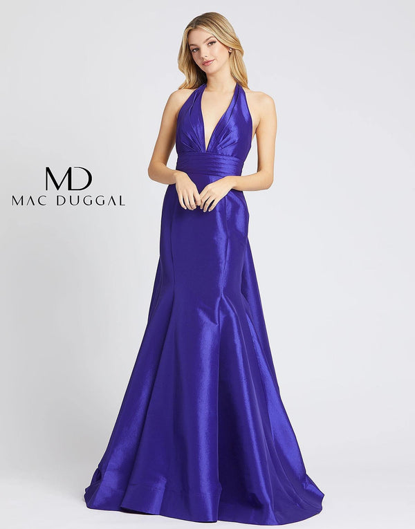 Prom Long Halter Sleeveless Dress Halter Neckline Mac Duggal 12032