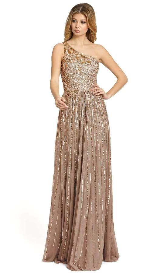 Mac Duggal 5220 Prom Long One Shoulder A Line Gown