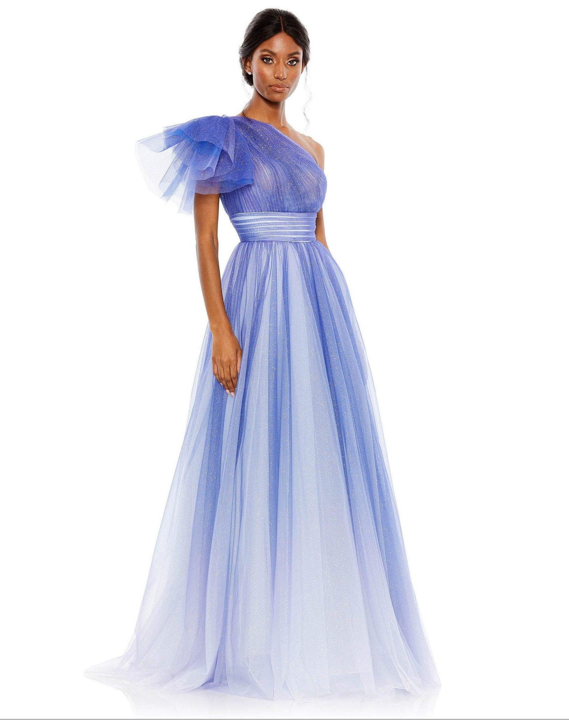 Mac Duggal 20377 Prom Long One Shoulder Ball Gown