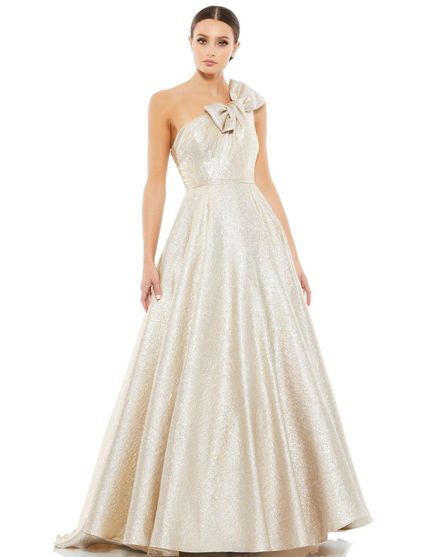 Prom Long One Shoulder Ball Gown One Shoulder Detail Mac Duggal 67890