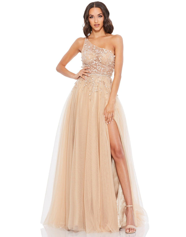 Prom Long One Shoulder Formal Gown One Shoulder Detail Mac Duggal 11210
