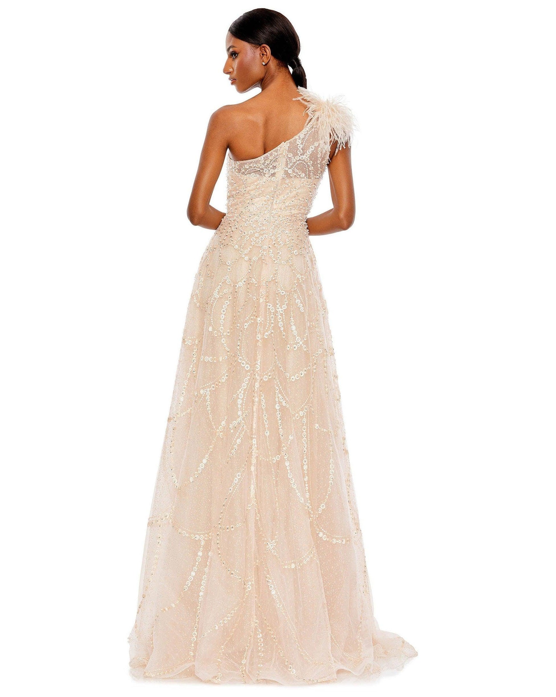Mac Duggal 20389 Prom Long One Shoulder Formal Gown