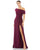 Formal Dresses Prom Long One Shoulder Formal Gown Eggplant