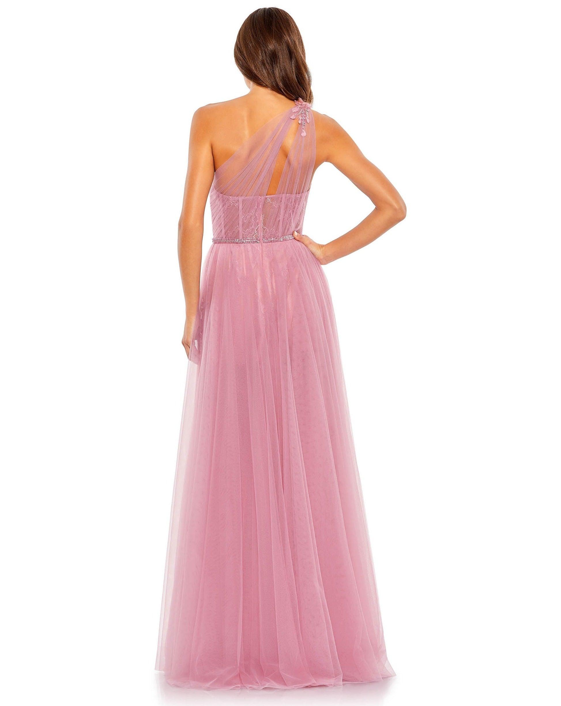 Mac Duggal 50661 Prom Long One Shoulder Formal Gown