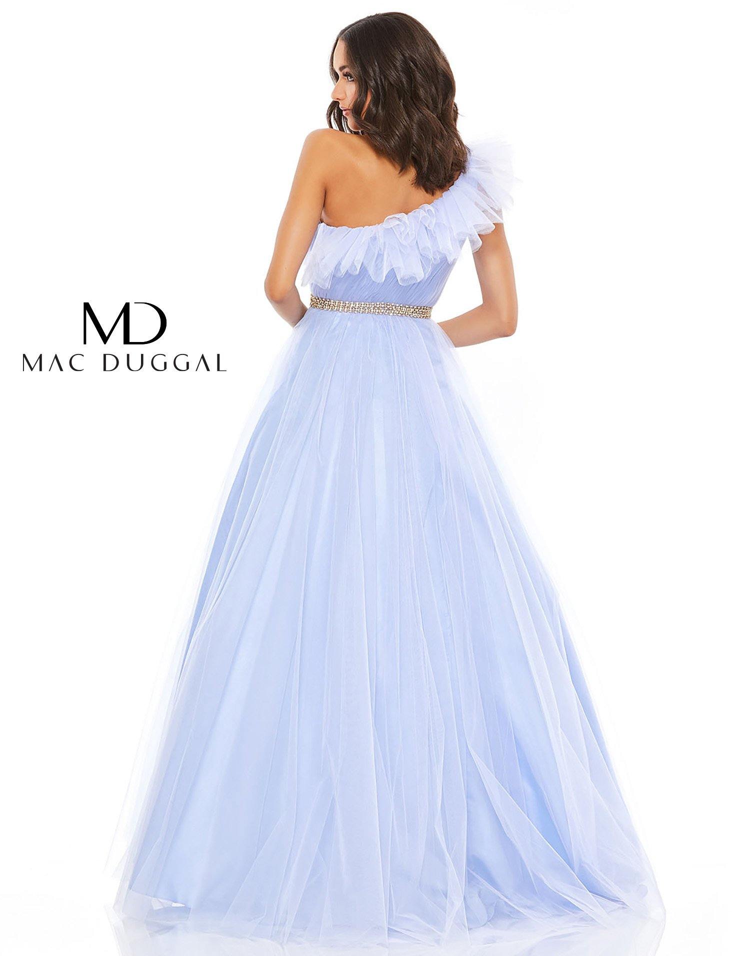 Mac Duggal 67556 Prom Long One Shoulder Formal Gown