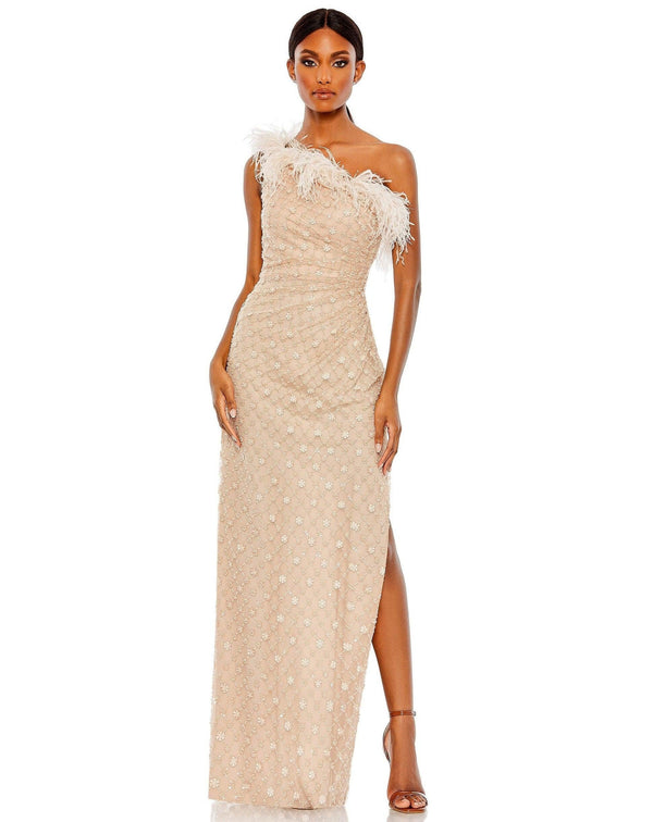 Prom Long One Shoulder Formal Gown One Shoulder Detail Mac Duggal 68139