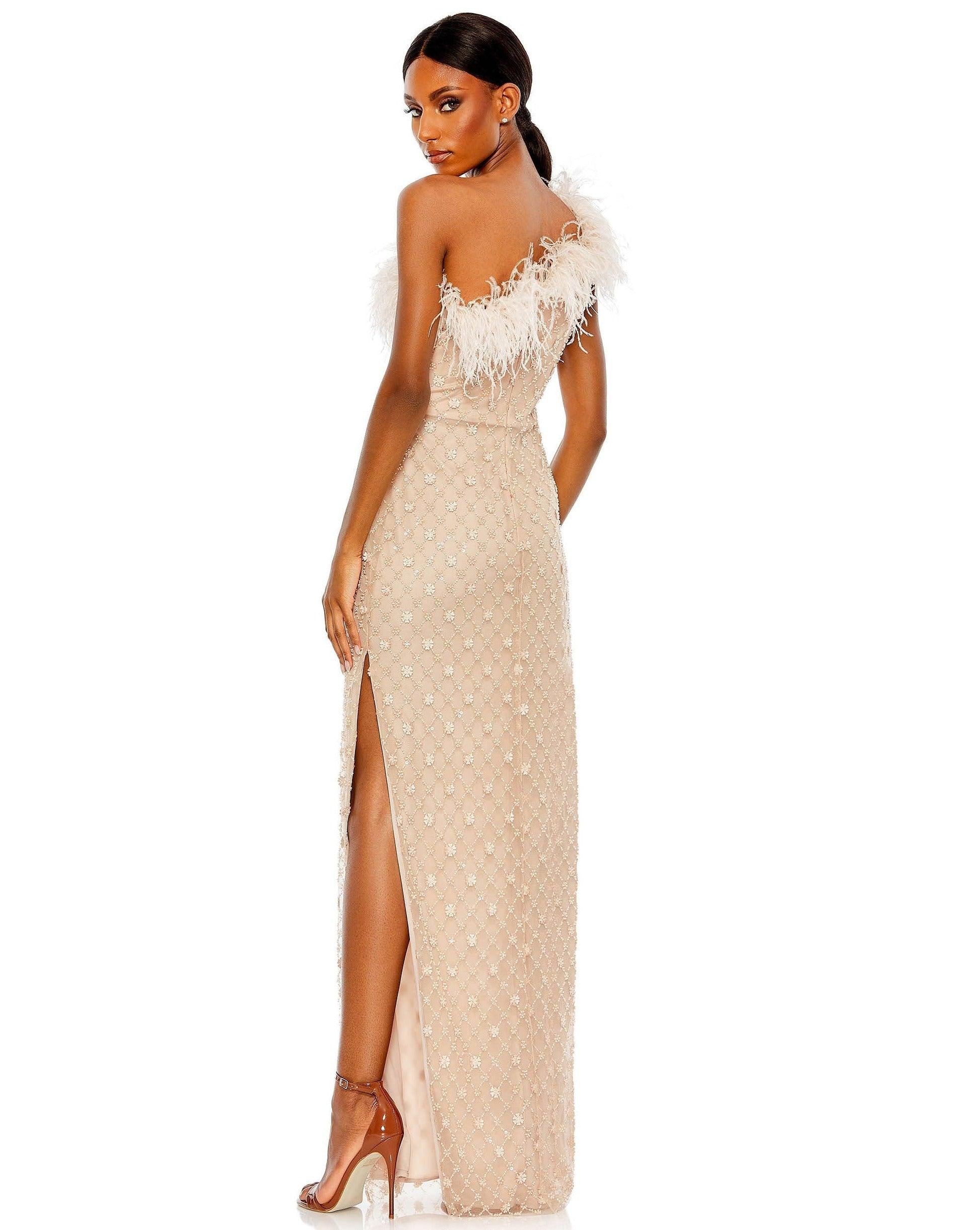 Rose Mac Duggal 68139 Prom Long One Shoulder Formal Gown - Prom Dresses ...