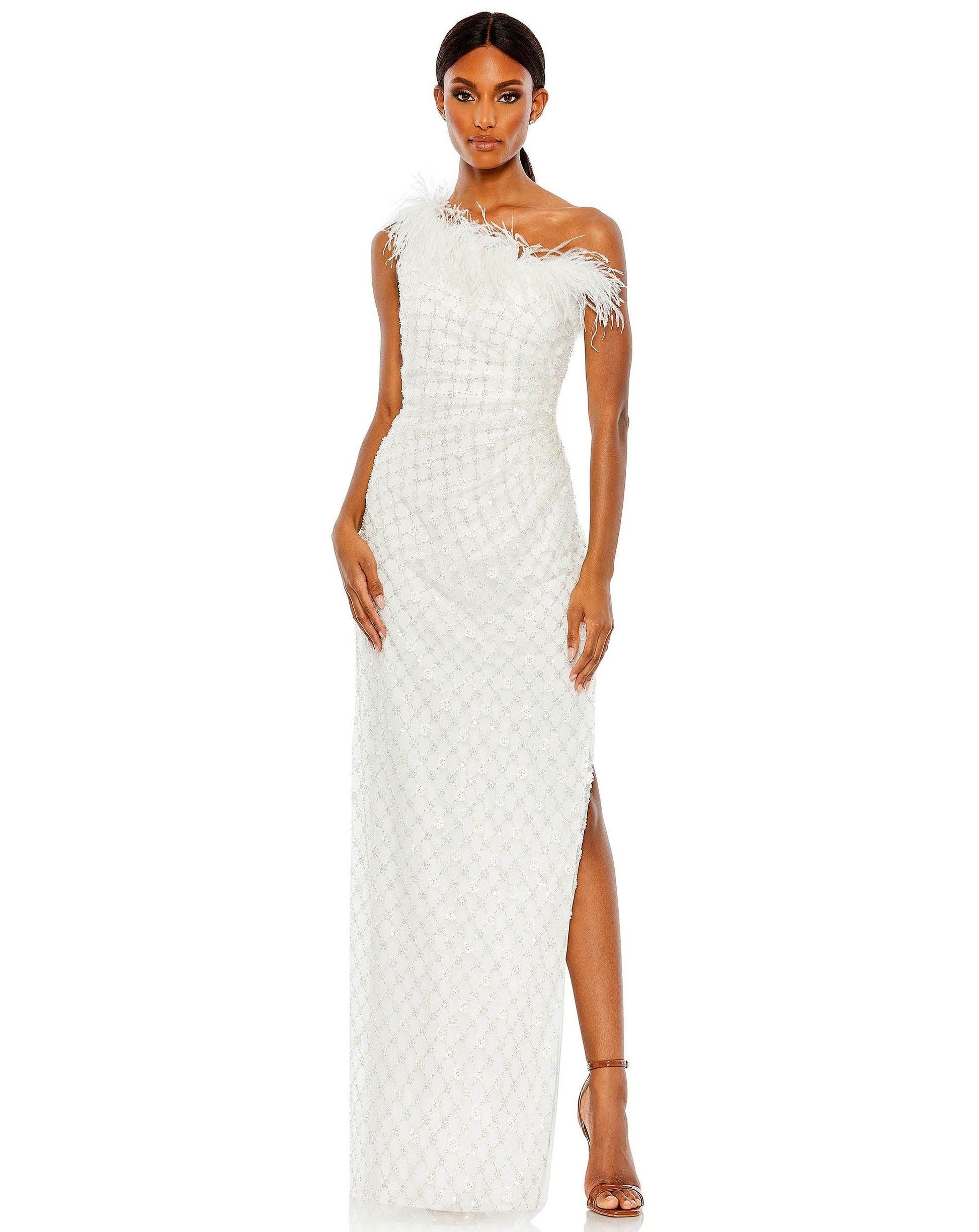 Rose Mac Duggal 68139 Prom Long One Shoulder Formal Gown - Prom Dresses ...