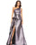 Mac Duggal Prom Long One Shoulder Metallic Gown 66975 - The Dress Outlet