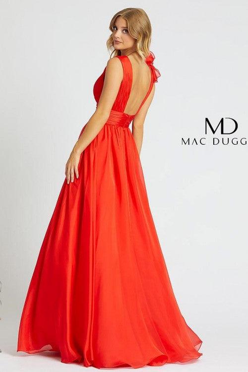 Formal Dresses Prom Long Ruffled Ball Gown Red