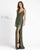 Mac Duggal Prom Long Sequins Fitted Dress Olive