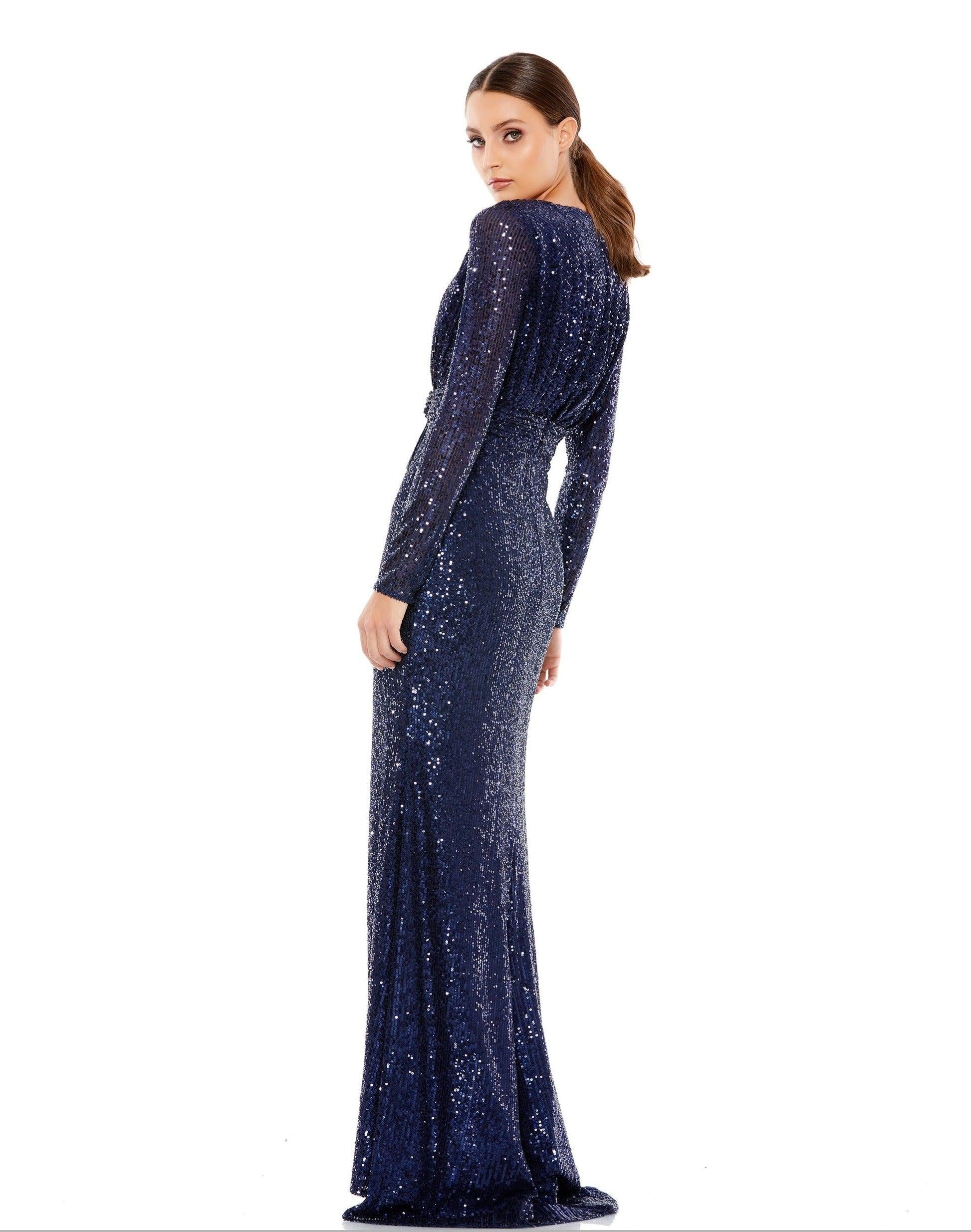 Formal Dresses Prom Long Sleeve Formal Dress Midnight