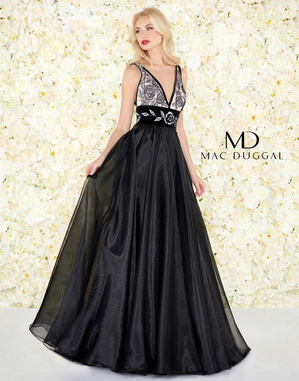 Prom Long Sleeveless Ball Gown Sleeveless Detail Mac Duggal 2035