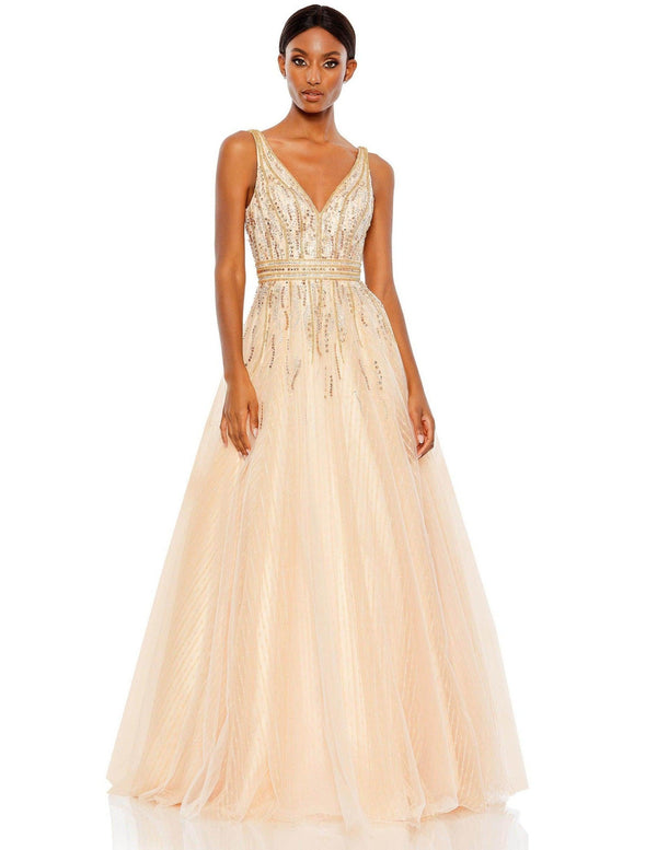 Prom Long Sleeveless Ball Gown Sleeveless Detail Mac Duggal 48858