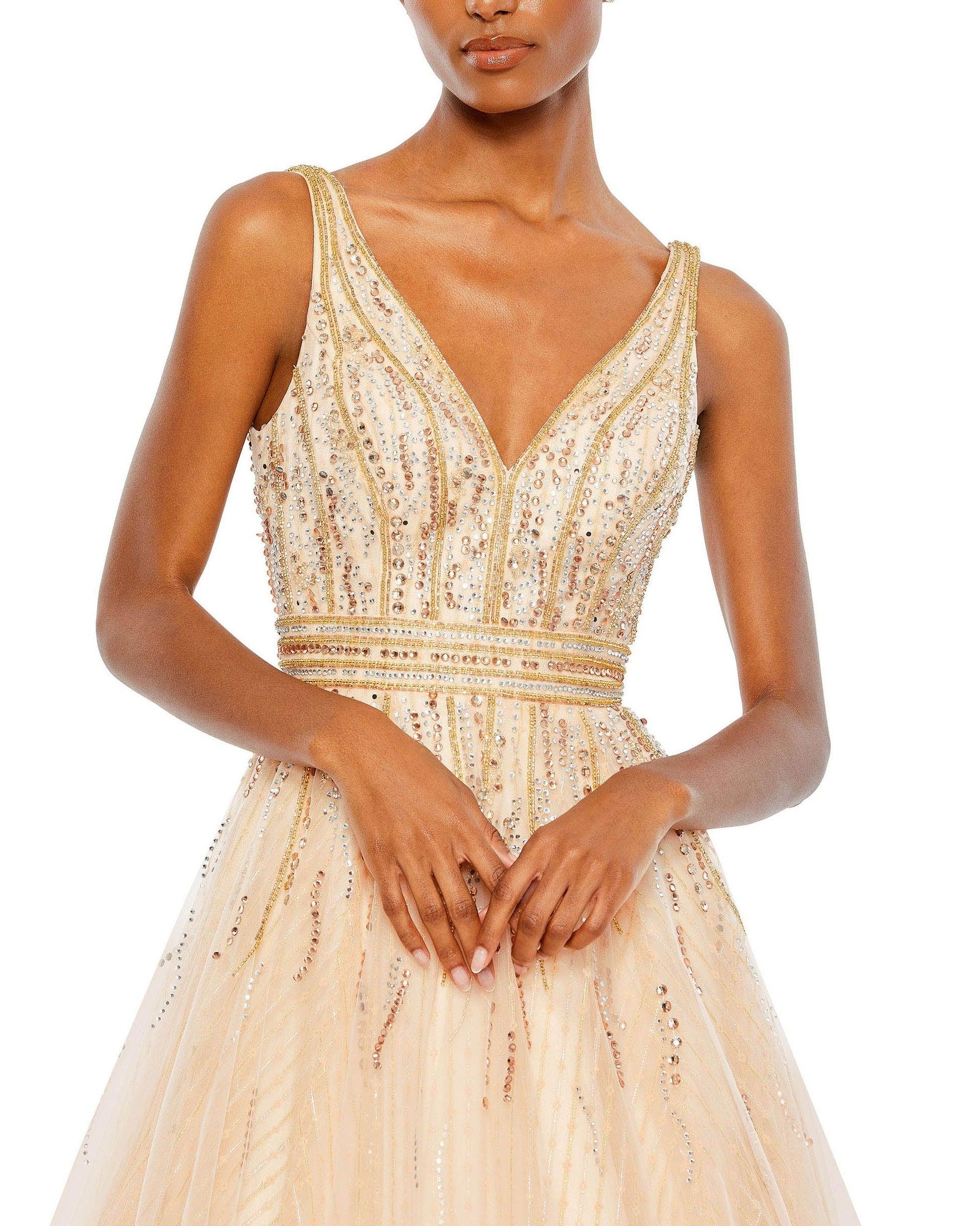 Mac Duggal Prom Long Sleeveless Ball Gown 48858 - The Dress Outlet