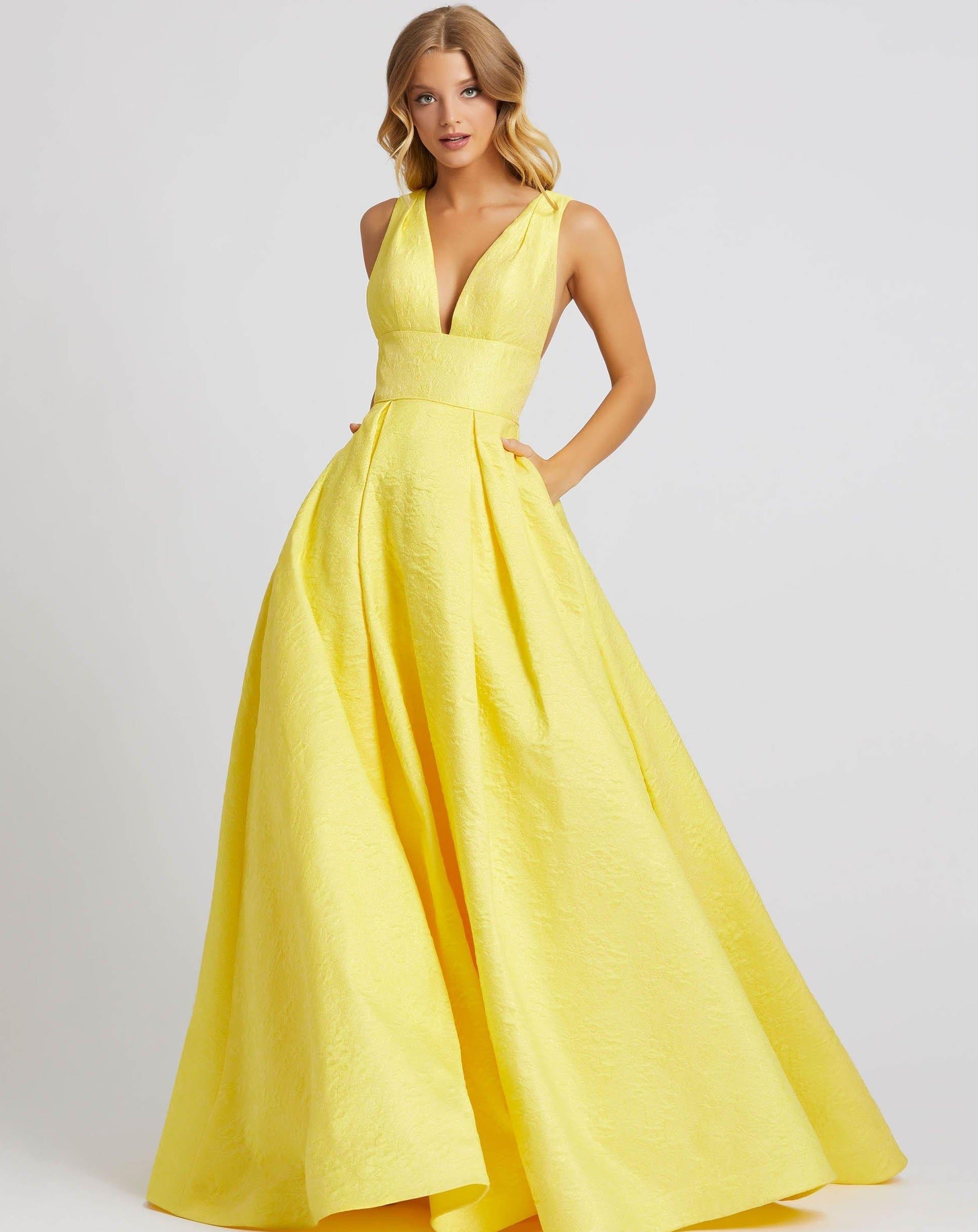 Mac Duggal Prom Long Sleeveless Ball Gown 67098 - The Dress Outlet