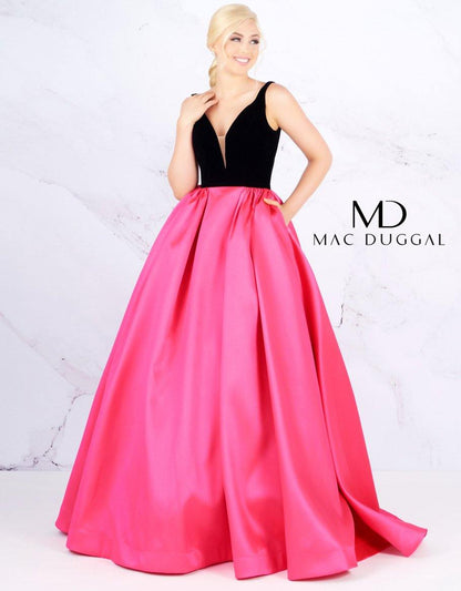 Mac Duggal Prom Long Sleeveless Ballgown 66720H - The Dress Outlet