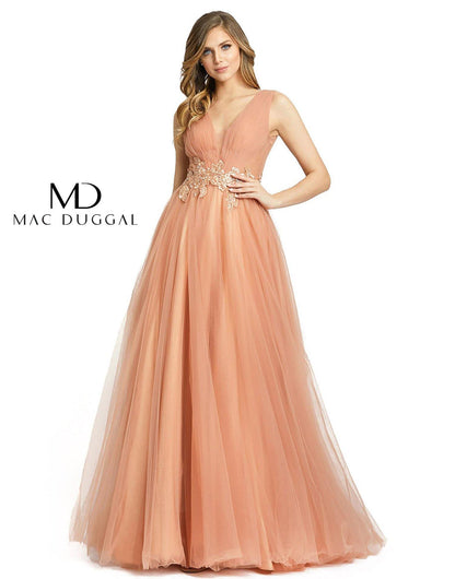 Mac Duggal Prom Long Sleeveless Beaded Dress 20225 - The Dress Outlet