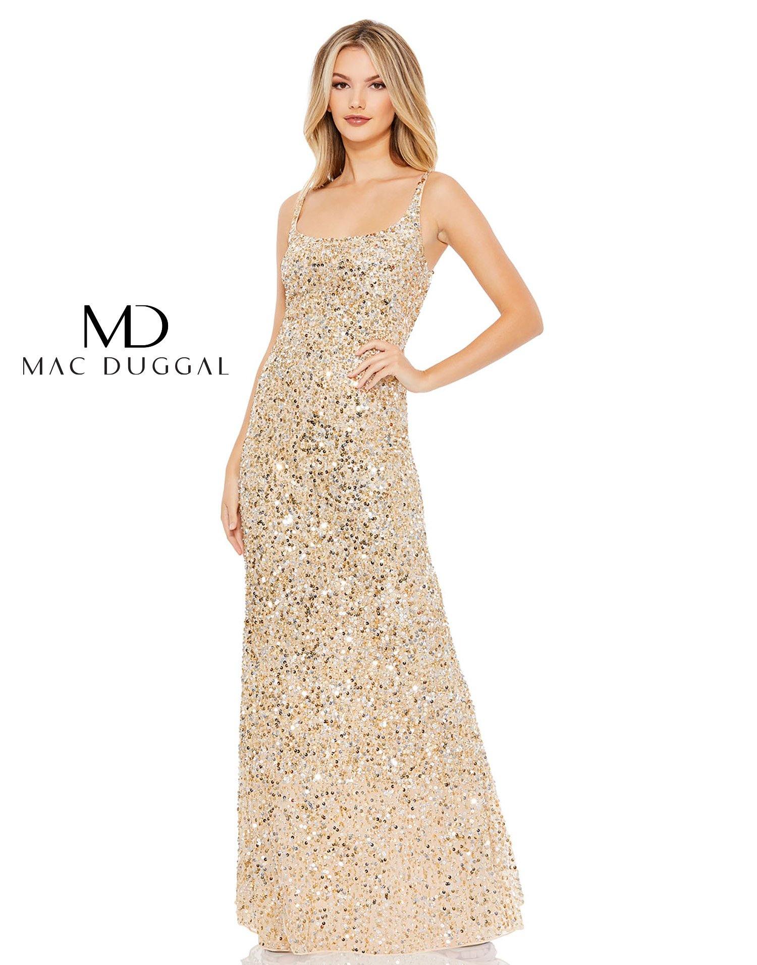 Mac Duggal 10705 Prom Long Sleeveless Evening Dress