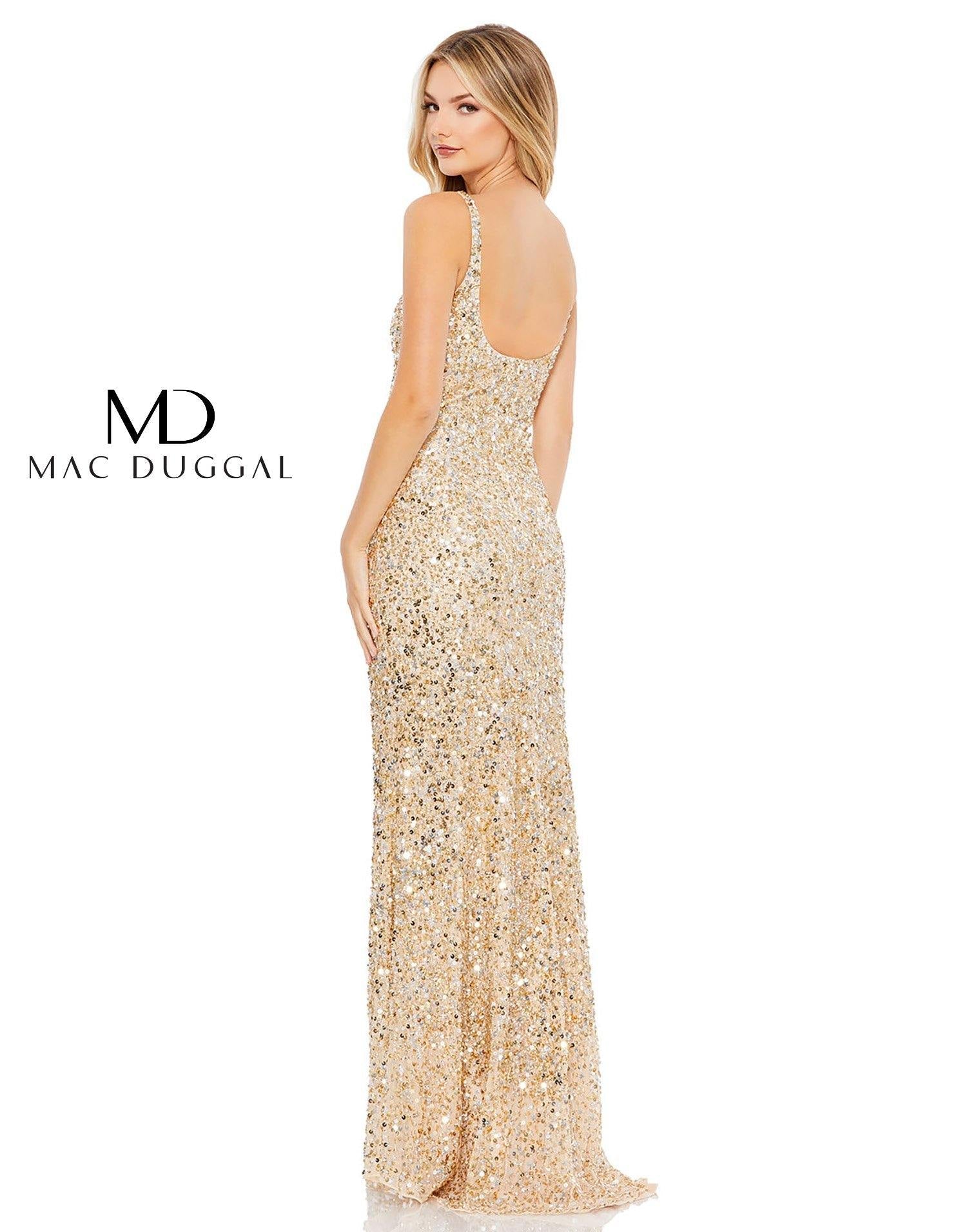 Mac Duggal 10705 Prom Long Sleeveless Evening Dress