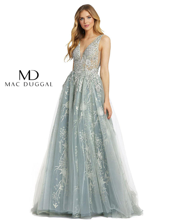 Prom Long Sleeveless Evening Gown Sleeveless Detail Mac Duggal 20220
