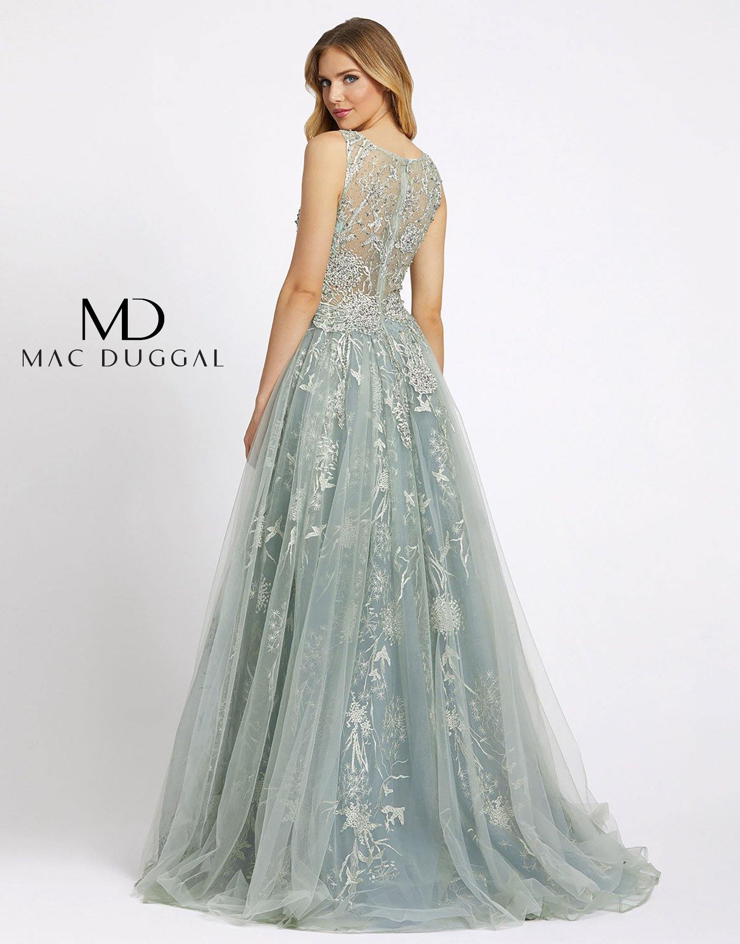 Mac Duggal 20220 Prom Long Sleeveless Evening Gown