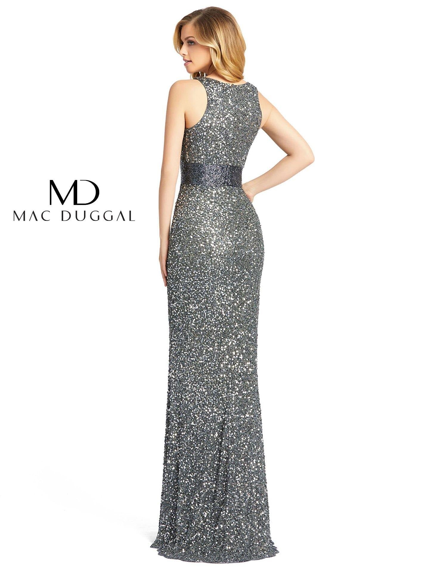 Mac Duggal 4930 Prom Long Sleeveless Evening Gown