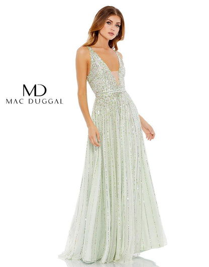 Mac Duggal Prom Long Sleeveless Formal Dress 10700 - The Dress Outlet