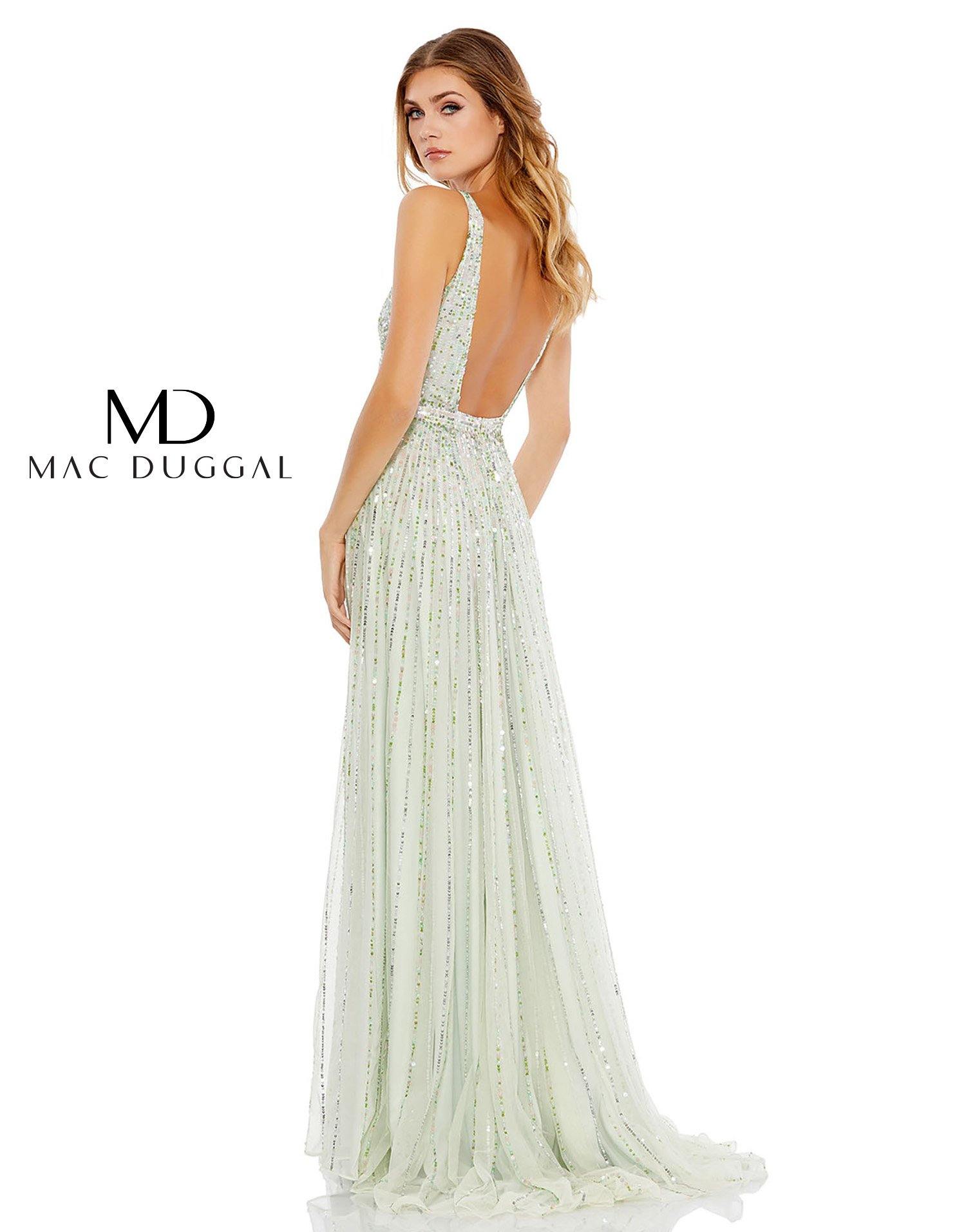 Mac Duggal 10700 Prom Long Sleeveless Formal Dress
