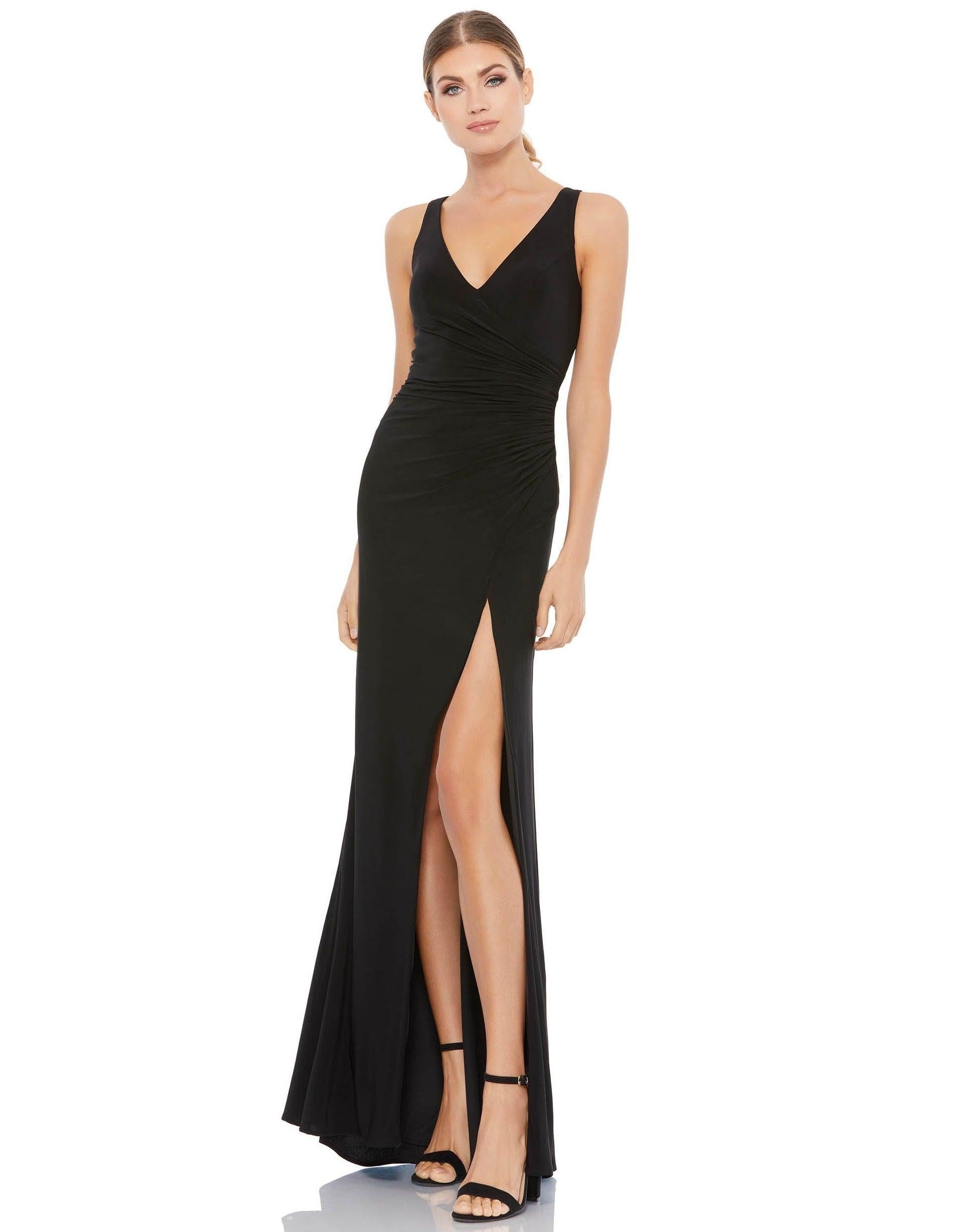 Mac Duggal 26513 Prom Long Sleeveless Formal Dress
