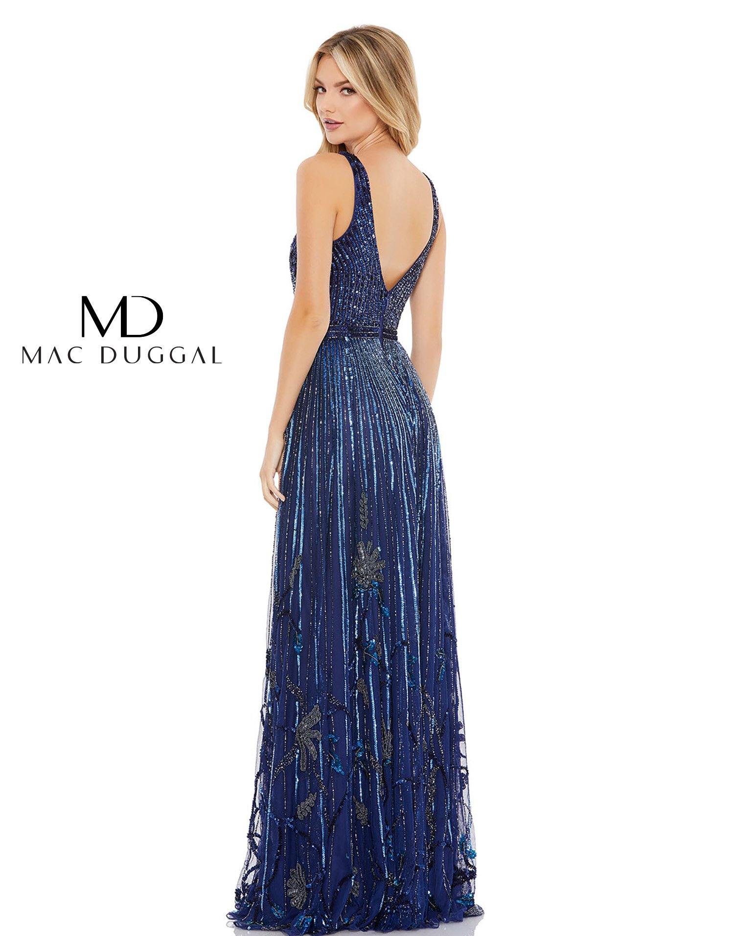 Mac Duggal 5226 Prom Long Sleeveless Formal Dress