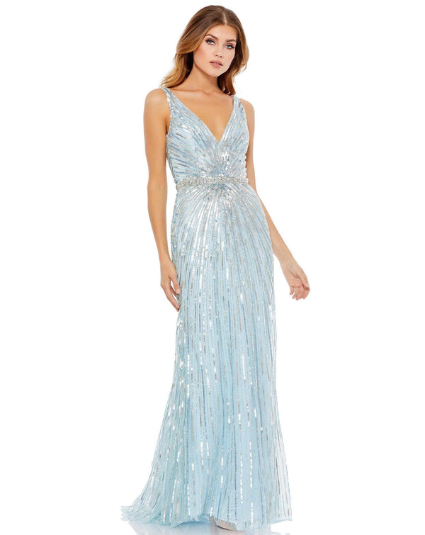 Prom Long Sleeveless Formal Dress Sleeveless Detail Mac Duggal 5386