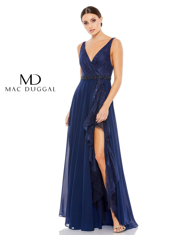 Prom Long Sleeveless Formal Dress Sleeveless Detail Mac Duggal 67482