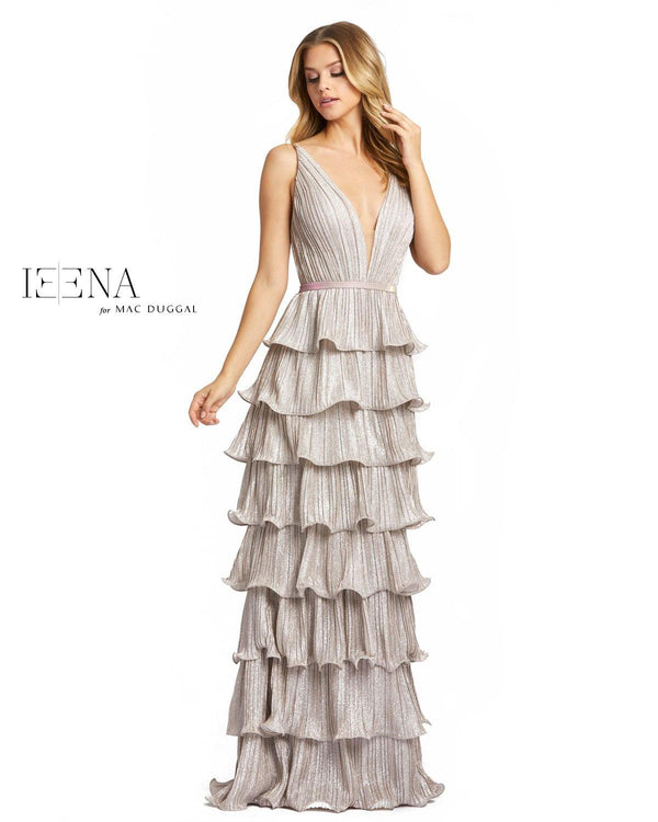 Prom Long Sleeveless Tiered Dress Sleeveless Tiered Detail Mac Duggal 26304
