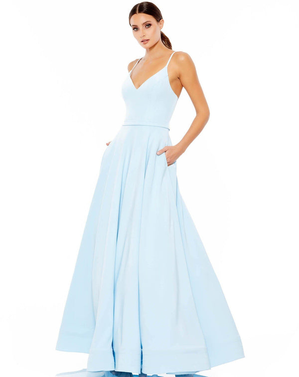 Prom Long Spaghetti Strap Ball Gown Spaghetti Straps Mac Duggal 48855