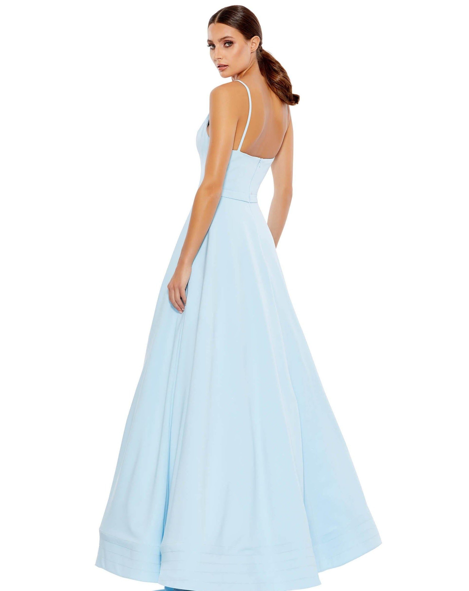 Mac Duggal 48855 Prom Long Spaghetti Strap Ball Gown