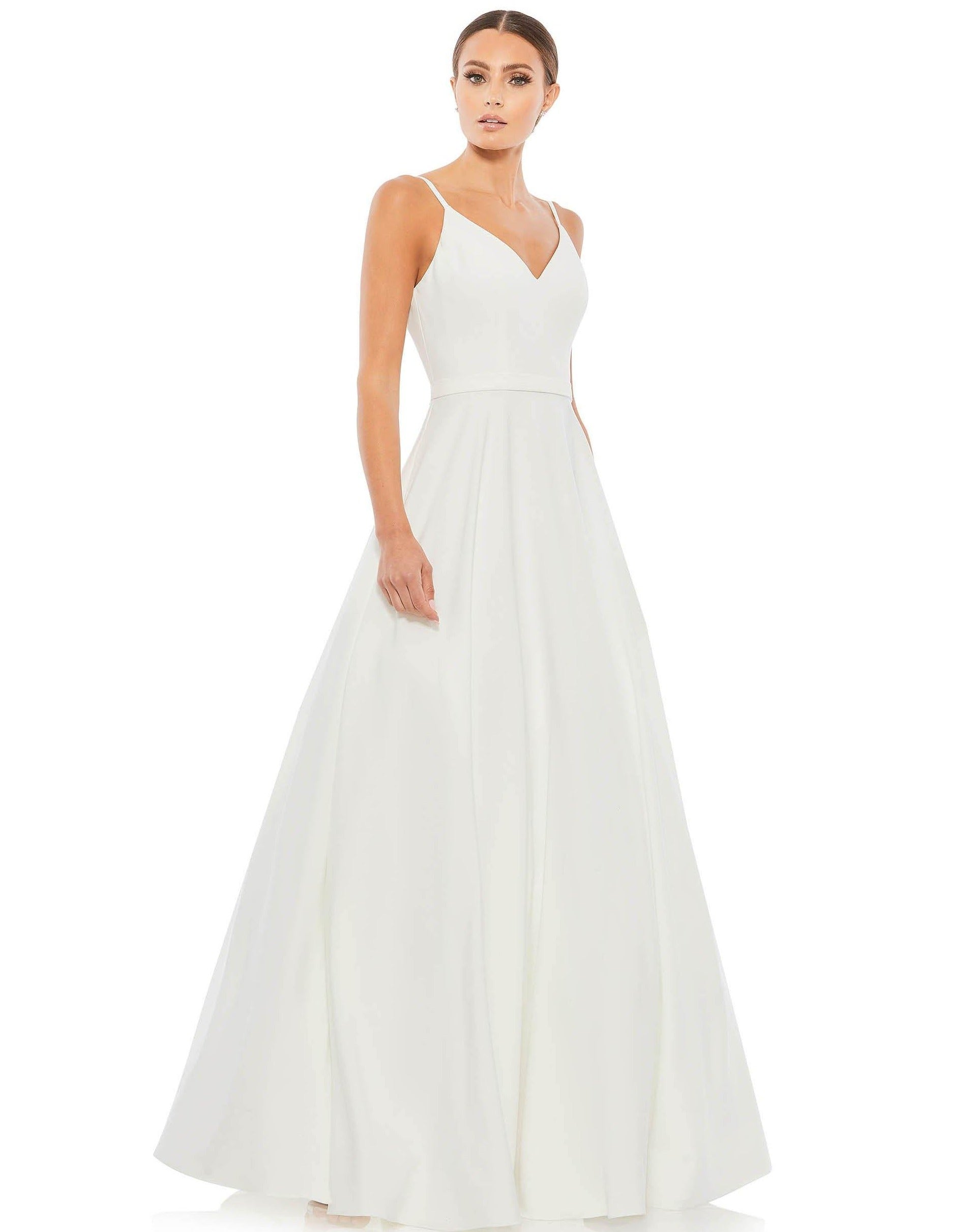 Mac Duggal 48855 Prom Long Spaghetti Strap Ball Gown