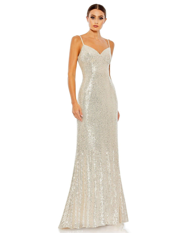 Prom Long Spaghetti Strap Dress Spaghetti Straps Mac Duggal 11276